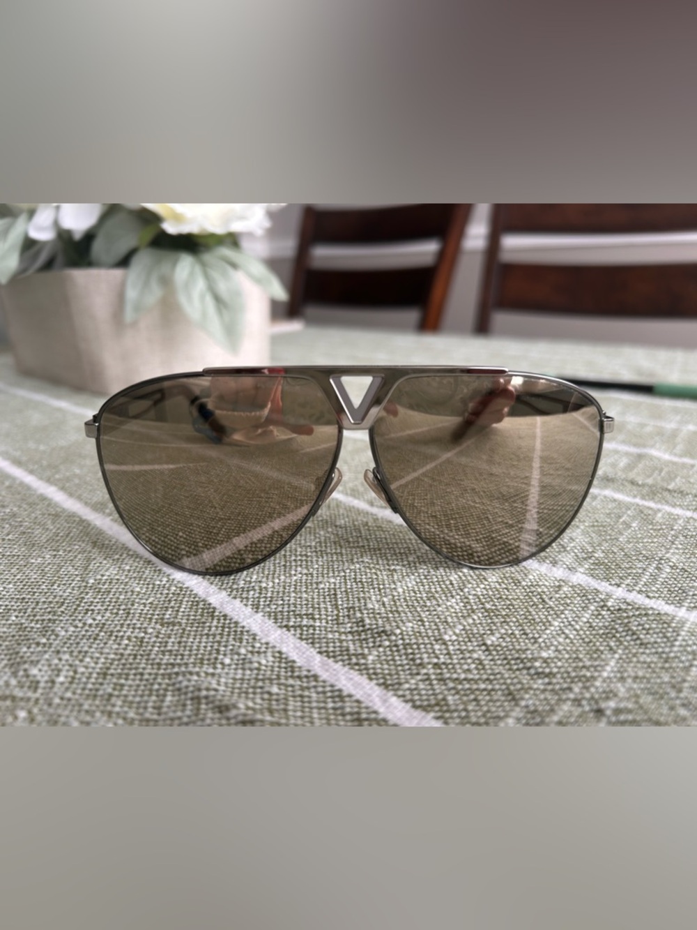 Louis Vuitton Aviator Brown Sunglasses
